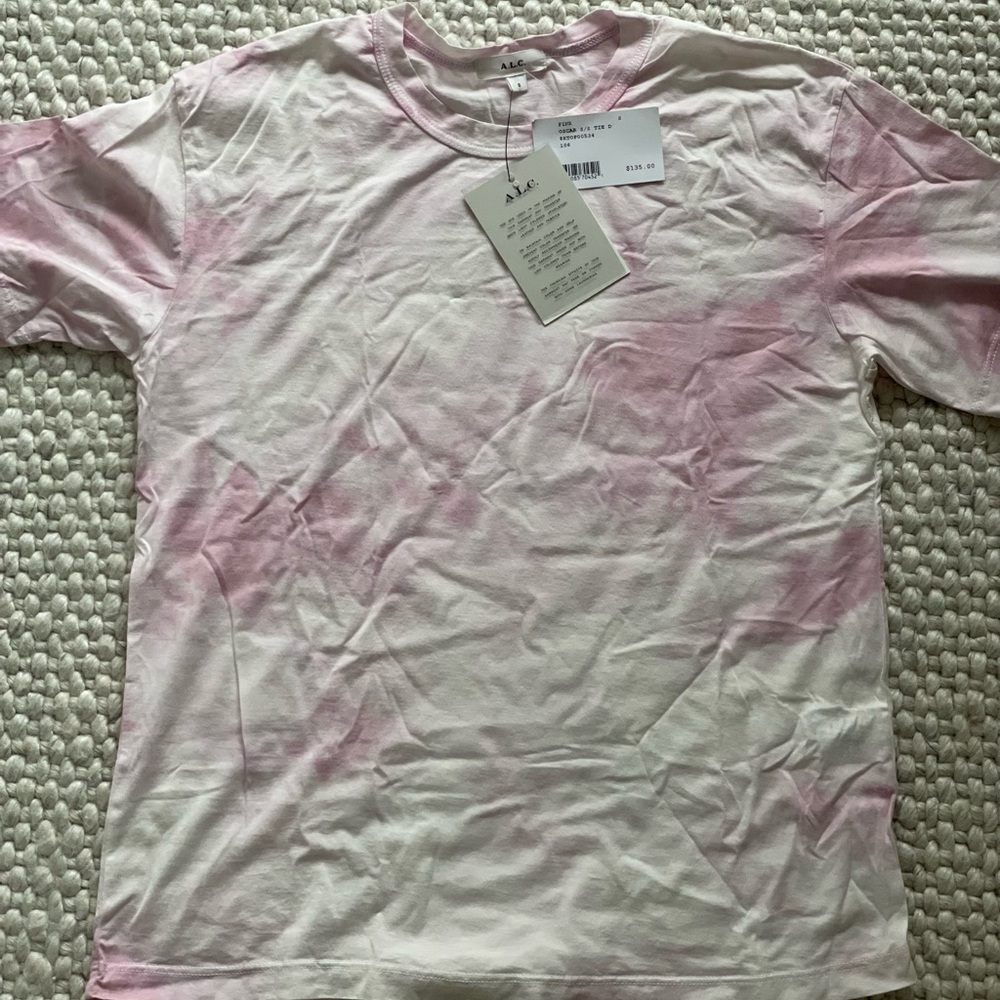 A.L.C. Tie dye short sleeve shirt